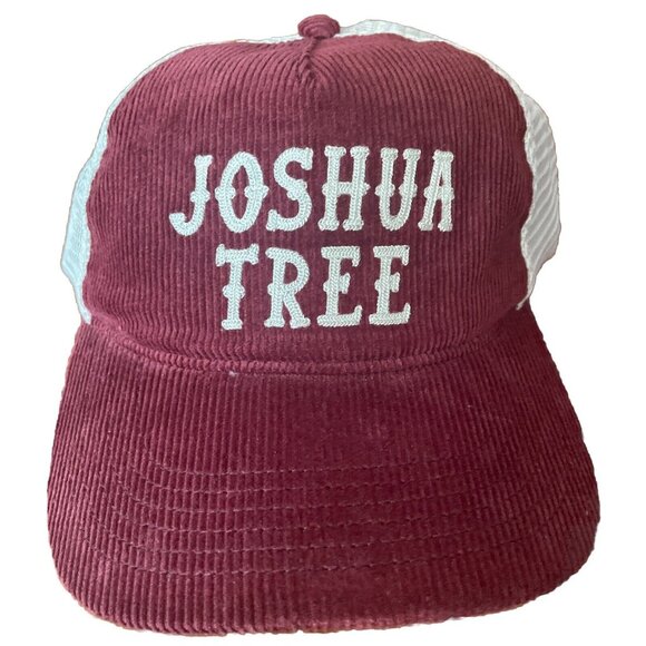 MAD Engine Other - Joshua Tree Corduroy Trucker Hat - Maroon Red NWT Adjustable